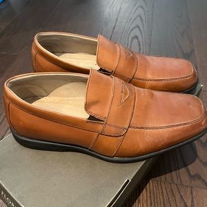 Boys Florsheim cognac colour dress shoes